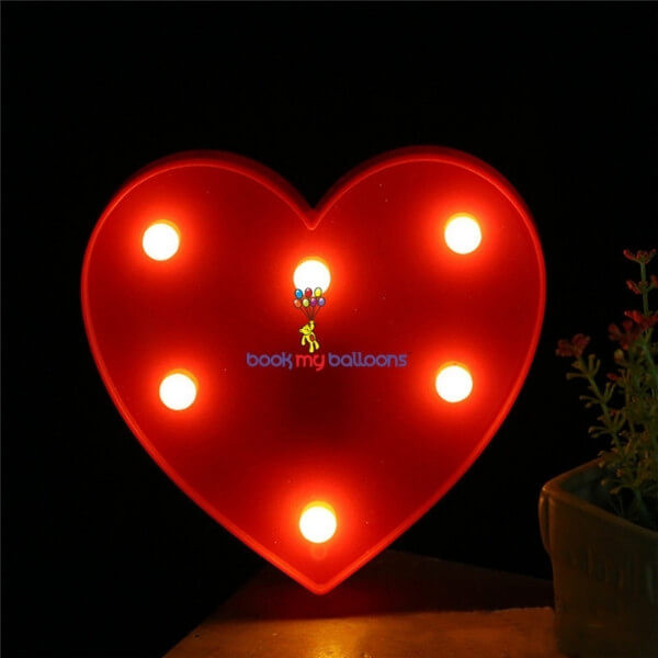 LED Marquee Heart Party Supplies