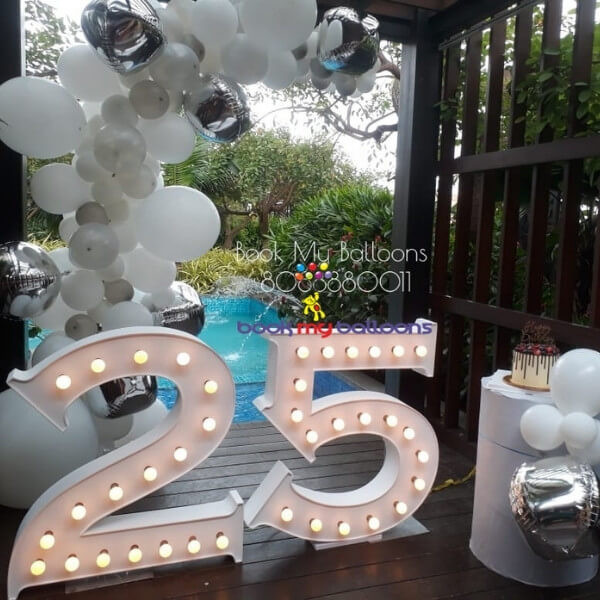 LED Marquee Number Lights Party Supply