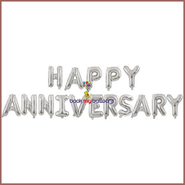 Silver Anniversary Foil Balloons