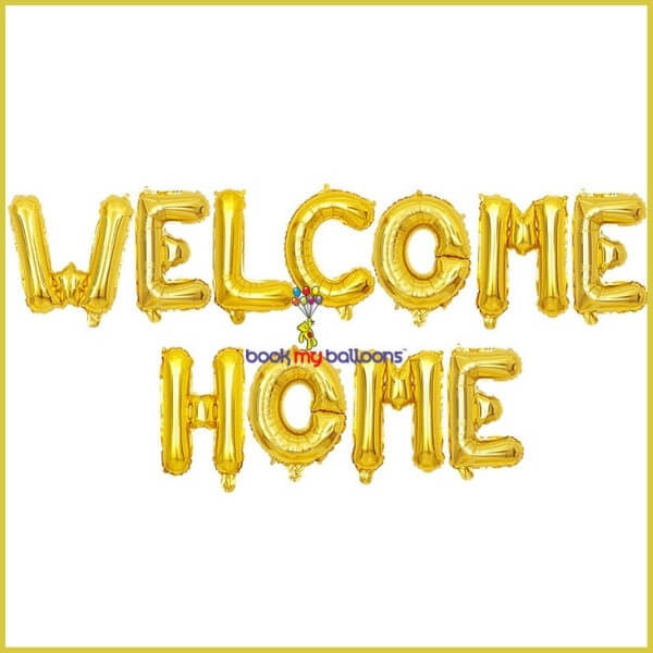 Welcome Home Foil Letter Balloon