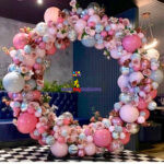 Balloons + Flower Round Backdrop