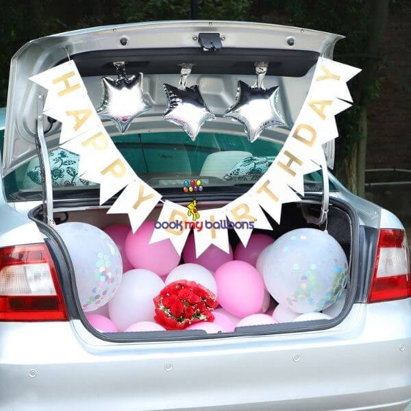 Birthday Surprise Car Decoration
