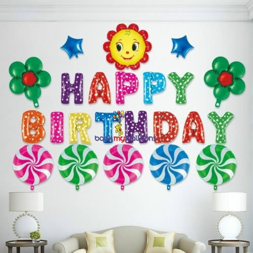 HBD Foil Balloon Set Cost