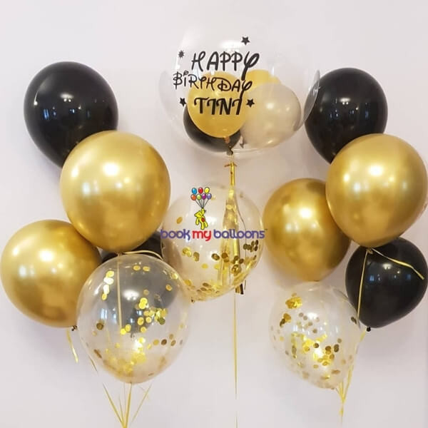 Message on Balloons Boquet