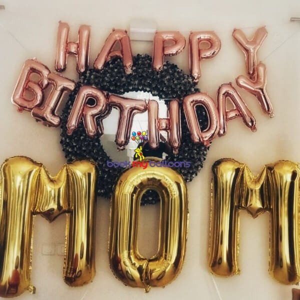 Happy Birthday Mom Foil Balloons