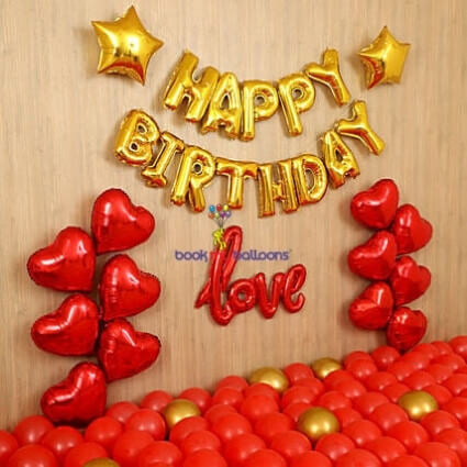 Love Birthday Foil Balloons