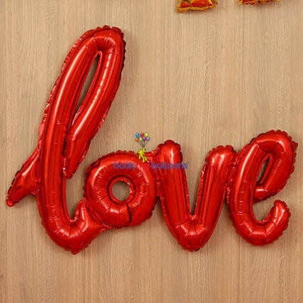 Love Foil Balloons Package
