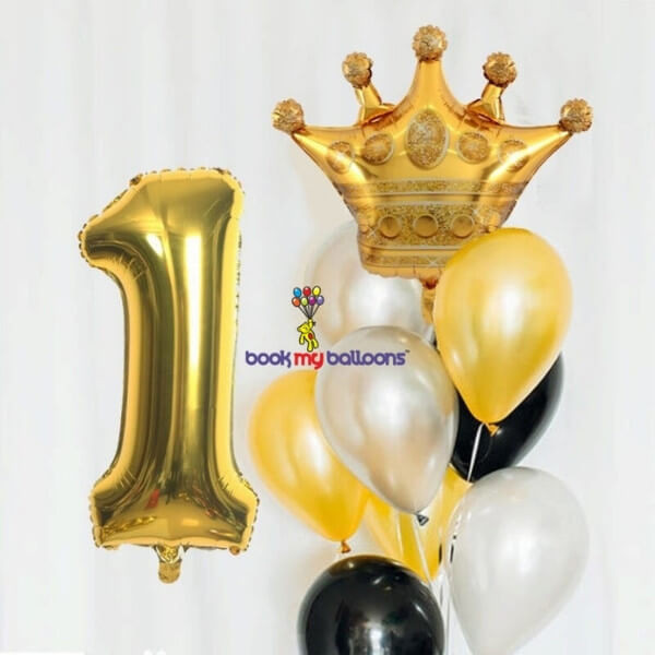 Birthday Crown Number Balloons