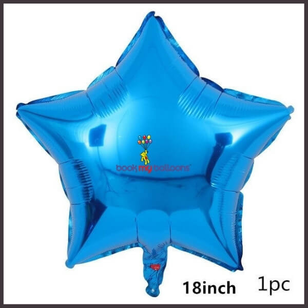 Buy Blue Star Foil Balloons