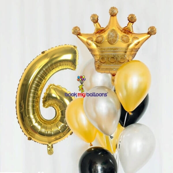 Crown Number Foil Balloons Price
