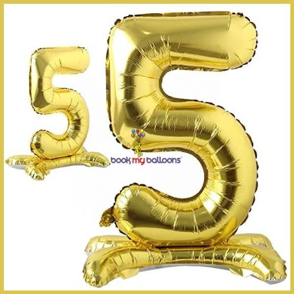 Self Standing Foil Number Balloon