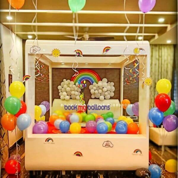 Rainbow Theme Balloon Decoration
