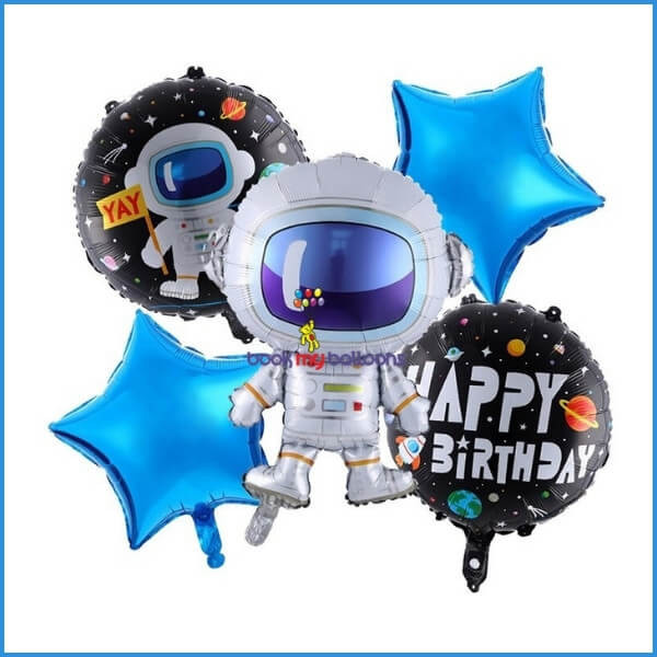 Astronaut Space Theme Foil Balloon Package