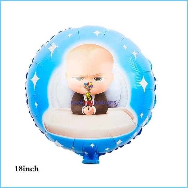 Boss Baby Printed Round Foil Balloon