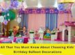 kids birthday balloon decoration