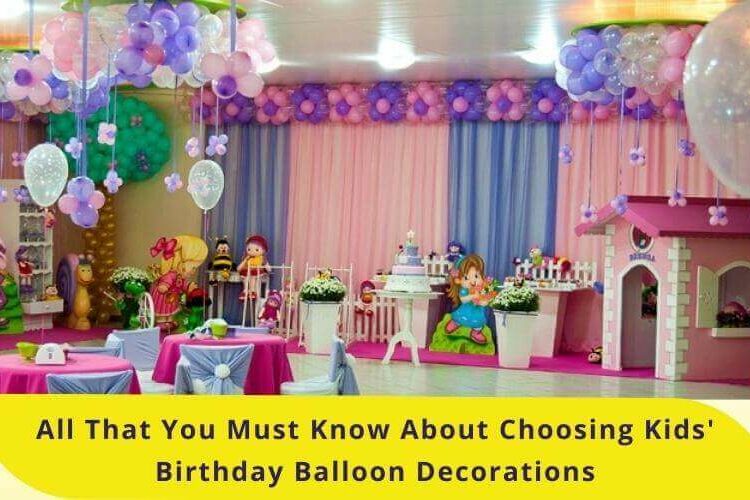 kids birthday balloon decoration