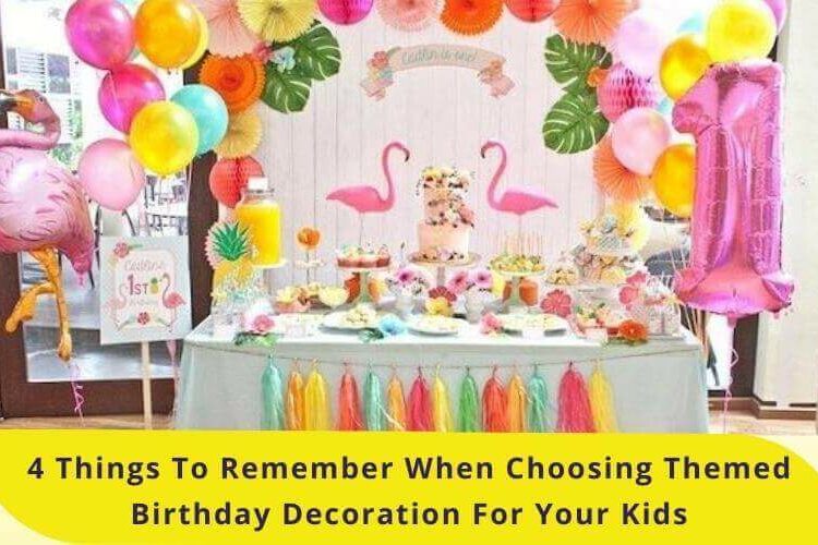 themed birthday decoration