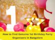First birthday party organizers