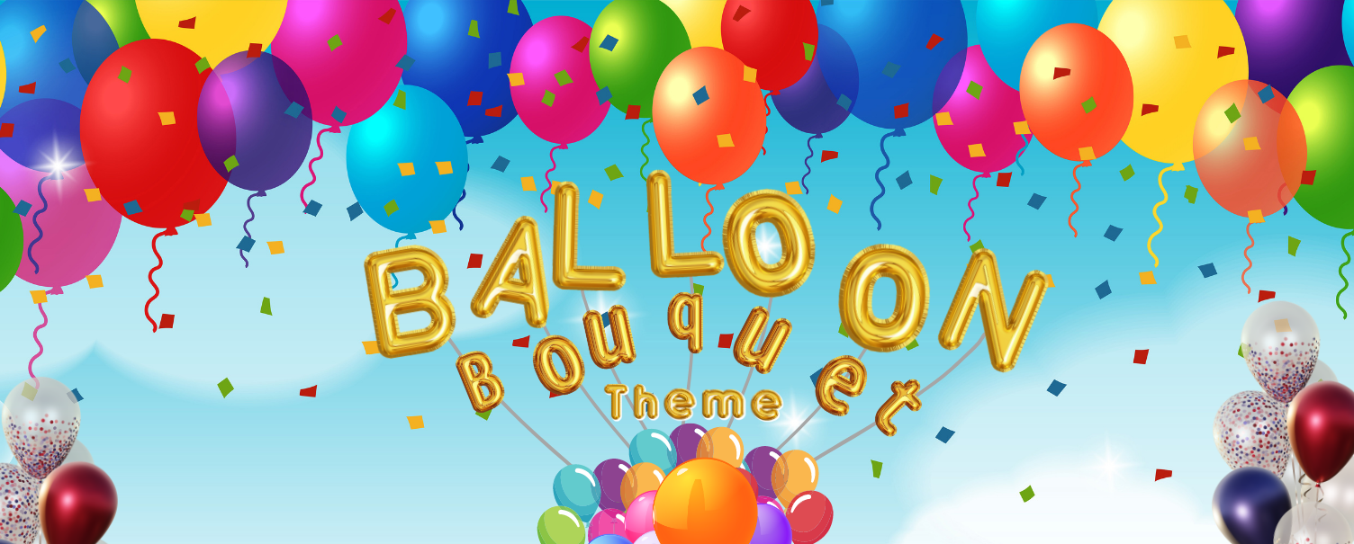 Balloon Bouquet theme birthday decoration