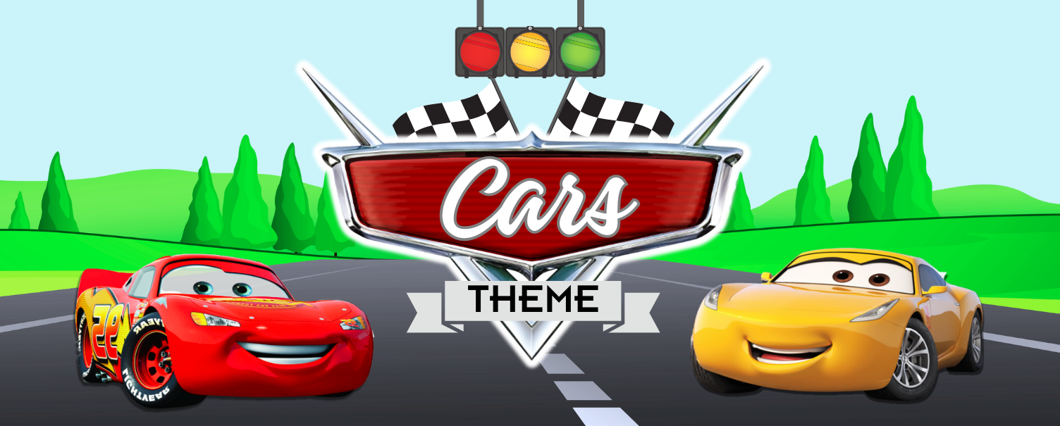 Car theme birthday decoration