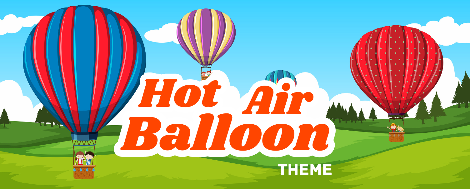 Hot Air Balloon theme birthday decoration