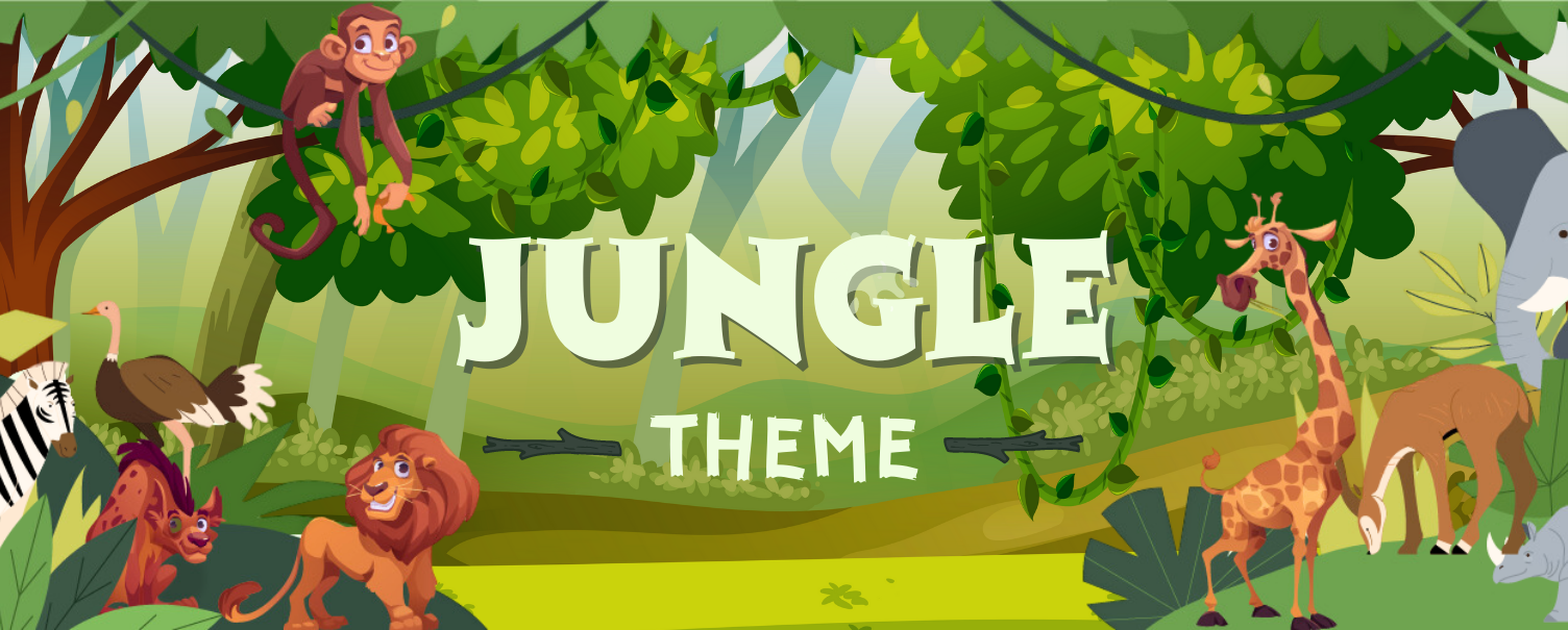 Jungle theme birthday decoration