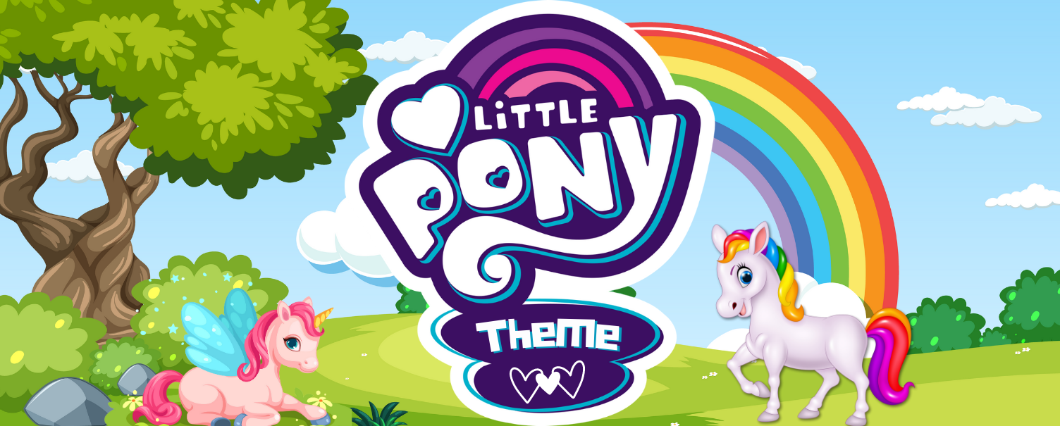 Little Pony theme birthday decoration