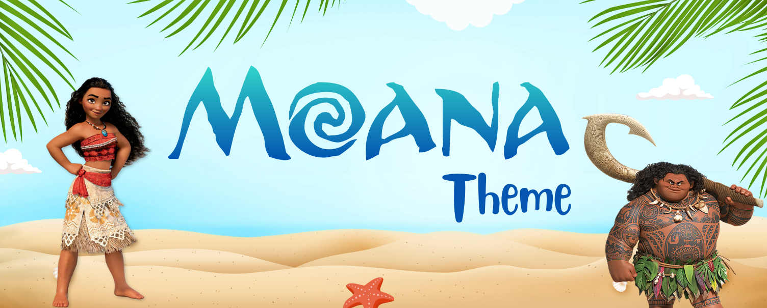 Moana theme birthday decoration