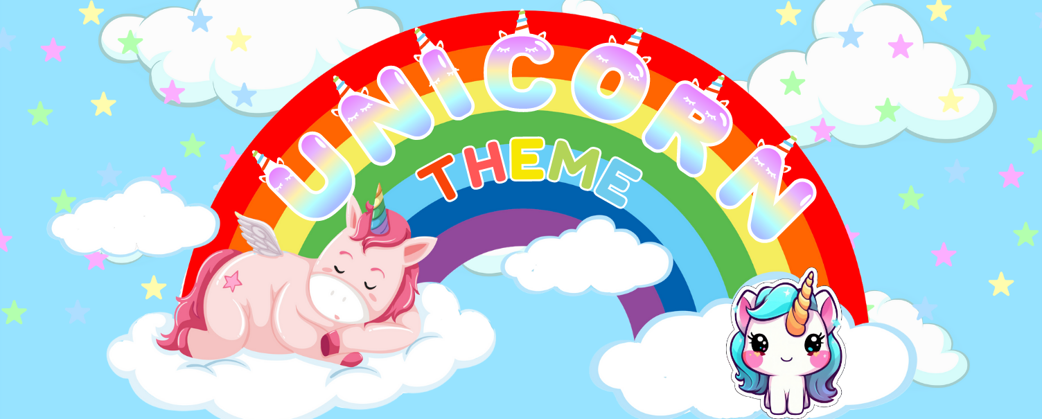 Unicorn theme birthday decoration