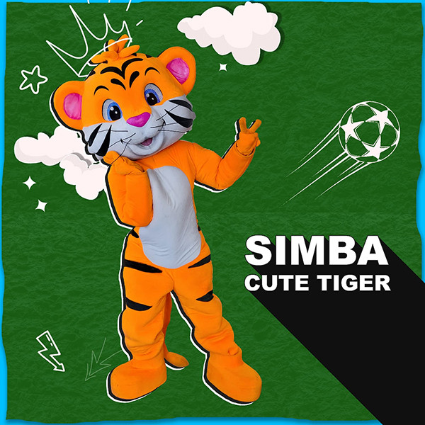 simba cute tiger mascot