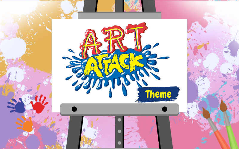 Art Attack theme decoration