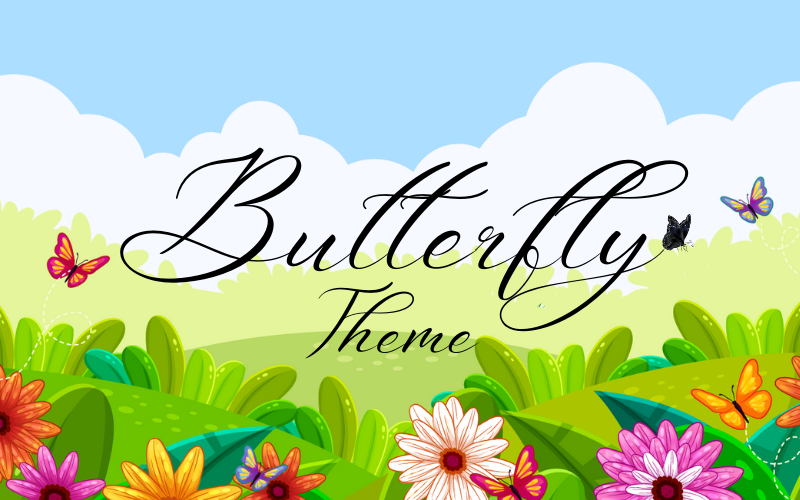 Butterfly theme decoration