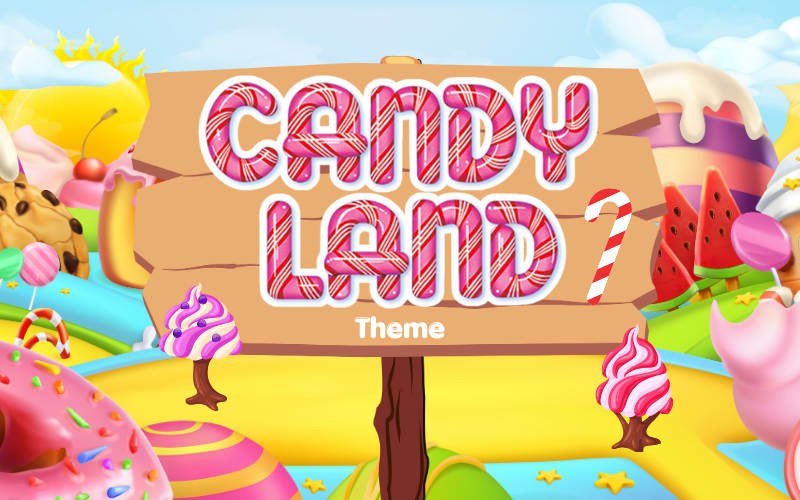 Candy Land theme decoration
