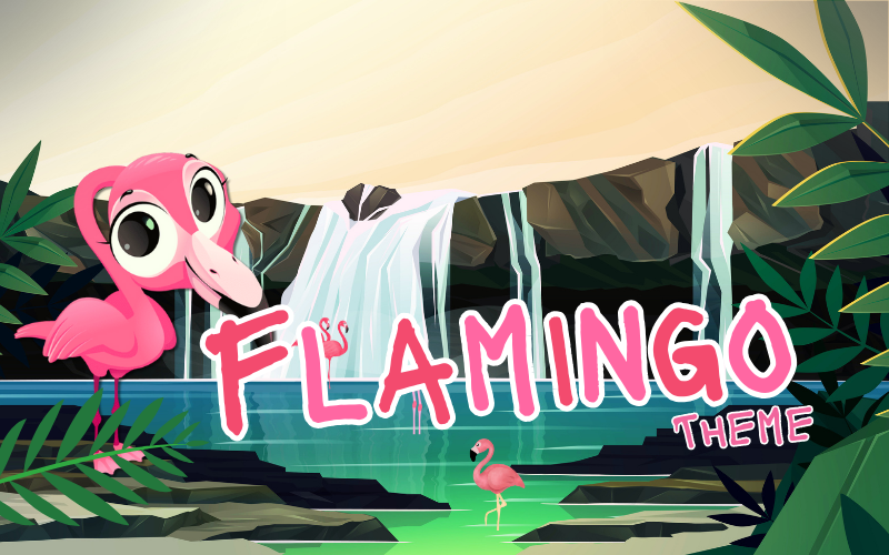 Flamingo theme decoration