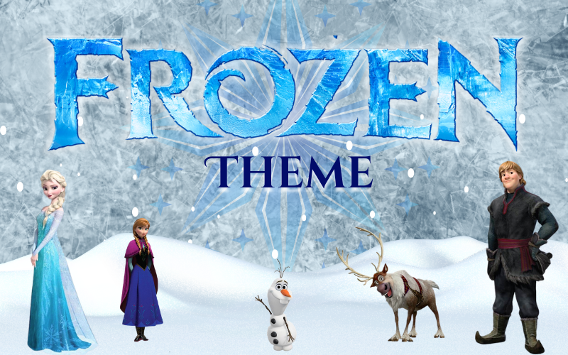 Frozen theme decoration