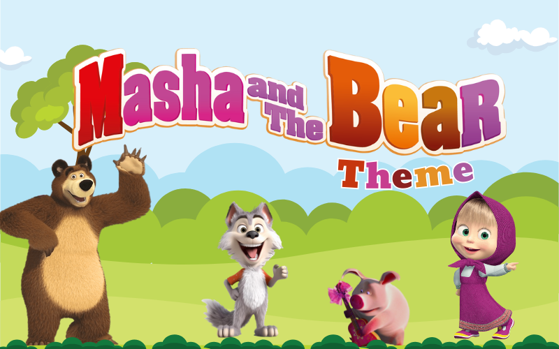 Masha and the Bear theme decoration