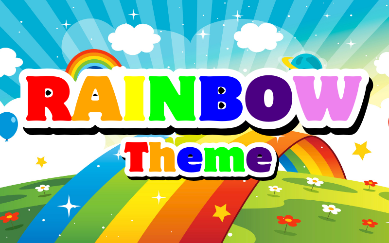 Rainbow theme decoration