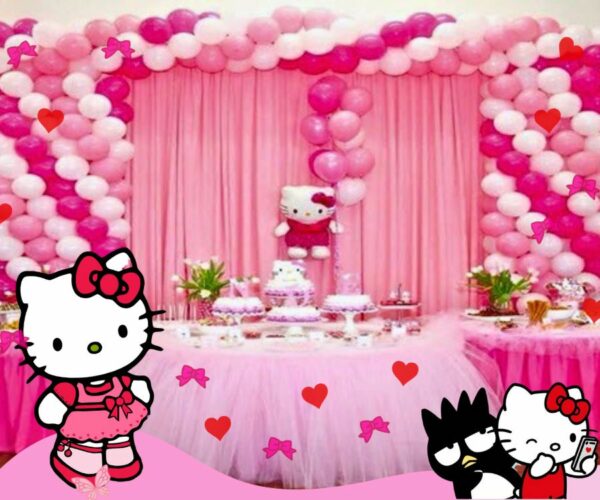 Hello Kitty Theme Party Decorations