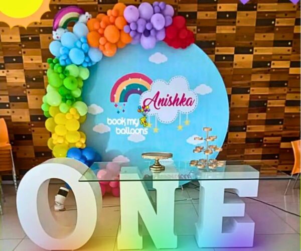 Rainbow Theme Party Decorations