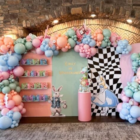 alice wonderland birthday decoration